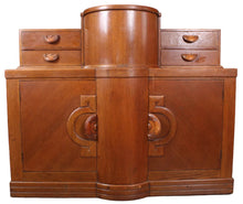 Load image into Gallery viewer, English Beautility Art Deco Oak Cocktail Cabinet c.1930