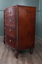 Load image into Gallery viewer, English Bowfront Mahogany Regency Chest c.1830