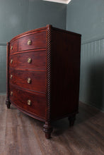 Load image into Gallery viewer, English Bowfront Mahogany Regency Chest c.1830