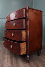 Load image into Gallery viewer, English Bowfront Mahogany Regency Chest c.1830