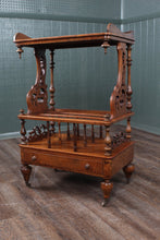 Load image into Gallery viewer, English Burl Walnut Canterbury c.1880
