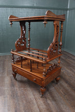 Load image into Gallery viewer, English Burl Walnut Canterbury c.1880