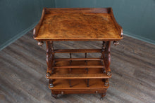 Load image into Gallery viewer, English Burl Walnut Canterbury c.1880
