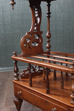 Load image into Gallery viewer, English Burl Walnut Canterbury c.1880