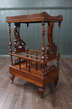 Load image into Gallery viewer, English Burl Walnut Canterbury c.1880