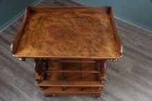 Load image into Gallery viewer, English Burl Walnut Canterbury c.1880