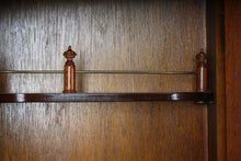 Load image into Gallery viewer, English Burl Walnut Corner Cocktail Cabinet c.1960