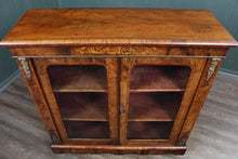 Load image into Gallery viewer, English Burl Walnut Pier Cabinet c.1880 - The Barn Antiques