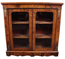 Load image into Gallery viewer, English Burl Walnut Pier Cabinet c.1880 - The Barn Antiques