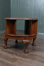 Load image into Gallery viewer, English Burl Walnut Revolving Bookcase c.1930