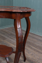 Load image into Gallery viewer, English Carved Mahogany Occasional Table c.1900