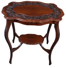 Load image into Gallery viewer, English Carved Mahogany Occasional Table c.1900