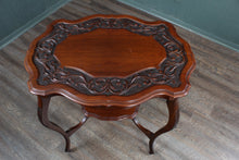 Load image into Gallery viewer, English Carved Mahogany Occasional Table c.1900