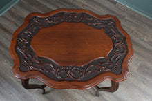 Load image into Gallery viewer, English Carved Mahogany Occasional Table c.1900