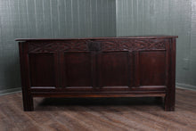 Load image into Gallery viewer, English Carved Oak Bedding Box c.1680