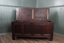 Load image into Gallery viewer, English Carved Oak Bedding Box c.1680