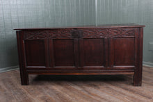 Load image into Gallery viewer, English Carved Oak Bedding Box c.1680