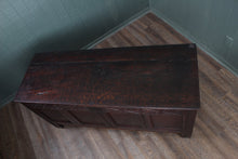 Load image into Gallery viewer, English Carved Oak Bedding Box c.1680