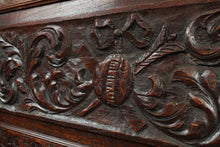 Load image into Gallery viewer, English Carved Oak Bench c.1850
