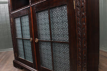 Load image into Gallery viewer, English Carved Oak Bookcase c.1890
