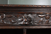 Load image into Gallery viewer, English Carved Oak Bookcase c.1890
