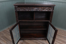 Load image into Gallery viewer, English Carved Oak Bookcase c.1890