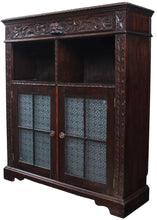 Load image into Gallery viewer, English Carved Oak Bookcase c.1890