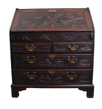Load image into Gallery viewer, English Carved Oak Bureau c.1780