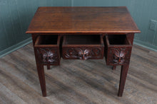 Load image into Gallery viewer, English Carved Oak Table c.1890
