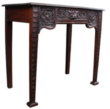 Load image into Gallery viewer, English Carved Side Table with Drawer c.1890
