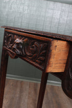 Load image into Gallery viewer, English Carved Side Table with Drawer c.1890