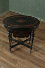 Load image into Gallery viewer, English Ebonized Work Table c.1880