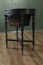 Load image into Gallery viewer, English Ebonized Work Table c.1880