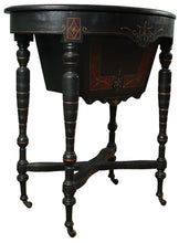 Load image into Gallery viewer, English Ebonized Work Table c.1880