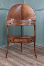 Load image into Gallery viewer, English George III Mahogany Corner Washstand c.1830