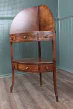 Load image into Gallery viewer, English George III Mahogany Corner Washstand c.1830