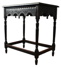 Load image into Gallery viewer, English Handcarved Oak Occasional Table c.1900
