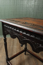 Load image into Gallery viewer, English Handcarved Oak Occasional Table c.1900