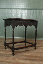 Load image into Gallery viewer, English Handcarved Oak Occasional Table c.1900