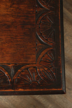 Load image into Gallery viewer, English Handcarved Oak Occasional Table c.1900