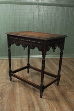 Load image into Gallery viewer, English Handcarved Oak Occasional Table c.1900