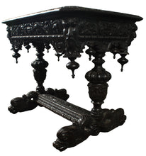 Load image into Gallery viewer, English Heavily Carved Center Table c.1890