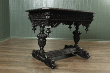 Load image into Gallery viewer, English Heavily Carved Center Table c.1890
