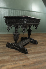 Load image into Gallery viewer, English Heavily Carved Center Table c.1890