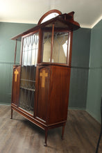 Load image into Gallery viewer, English Inlaid Arts and Crafts Cabinet c.1910