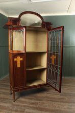 Load image into Gallery viewer, English Inlaid Arts and Crafts Cabinet c.1910