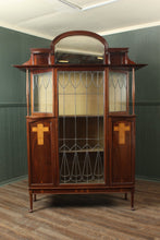 Load image into Gallery viewer, English Inlaid Arts and Crafts Cabinet c.1910