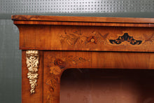 Load image into Gallery viewer, English Inlaid Burl Walnut Pier Cabinet c.1890