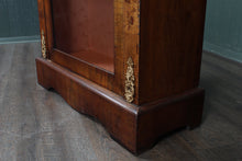 Load image into Gallery viewer, English Inlaid Burl Walnut Pier Cabinet c.1890