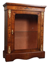 Load image into Gallery viewer, English Inlaid Burl Walnut Pier Cabinet c.1890
